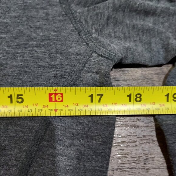 Carhartt Shirt Womens Small Long Sleeve Work 1/4 Zip Gray Fitted Thumb Holds - Picture 6 of 12